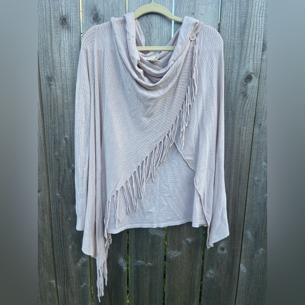 Open front Light Pink Sweater